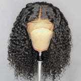 13*4 HD Curly Lacefront Bob Wig 200%